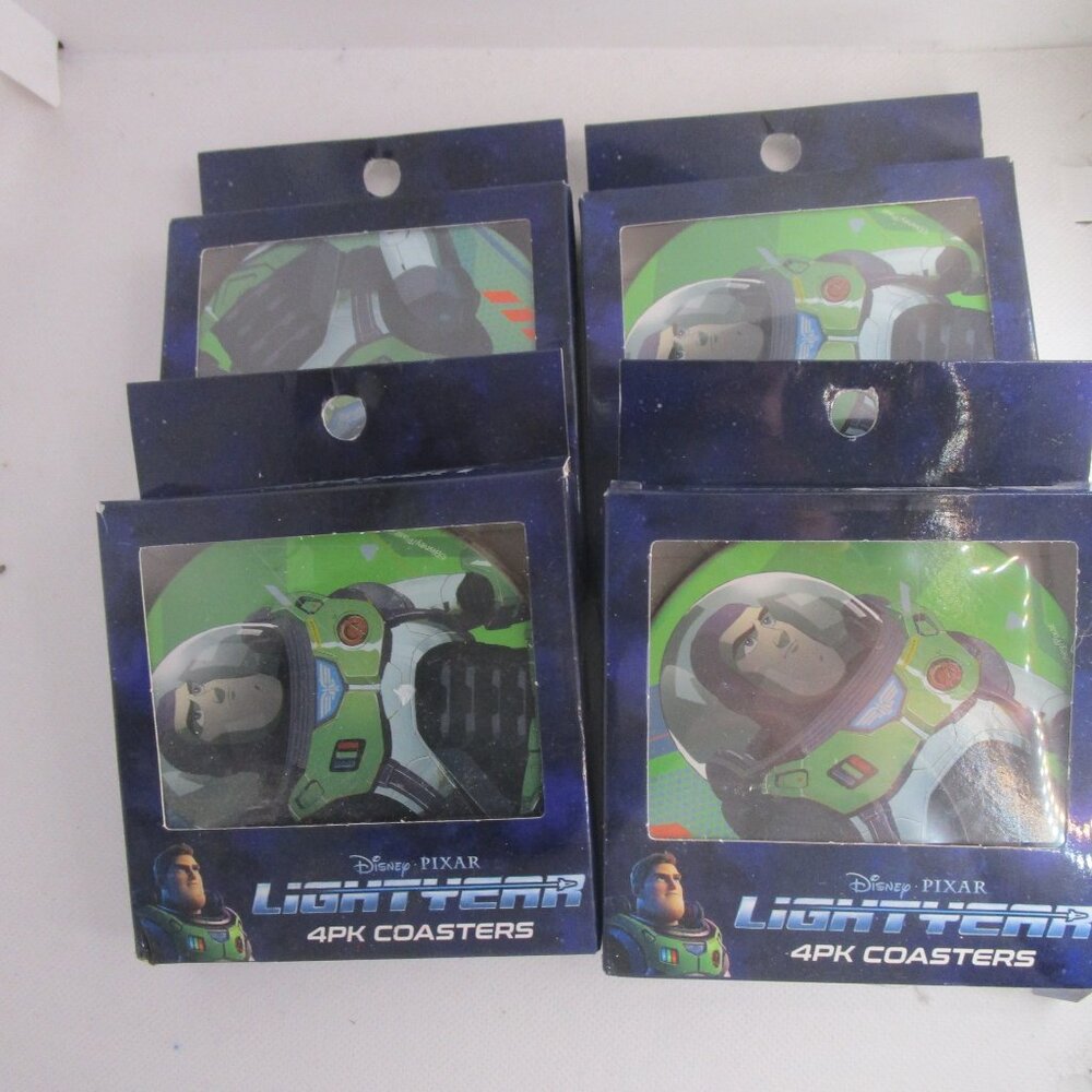 Disney Pixar Buzz Lightyear Coasters - 4pk Coaster Set NEW - bundle! 4 sets of 4